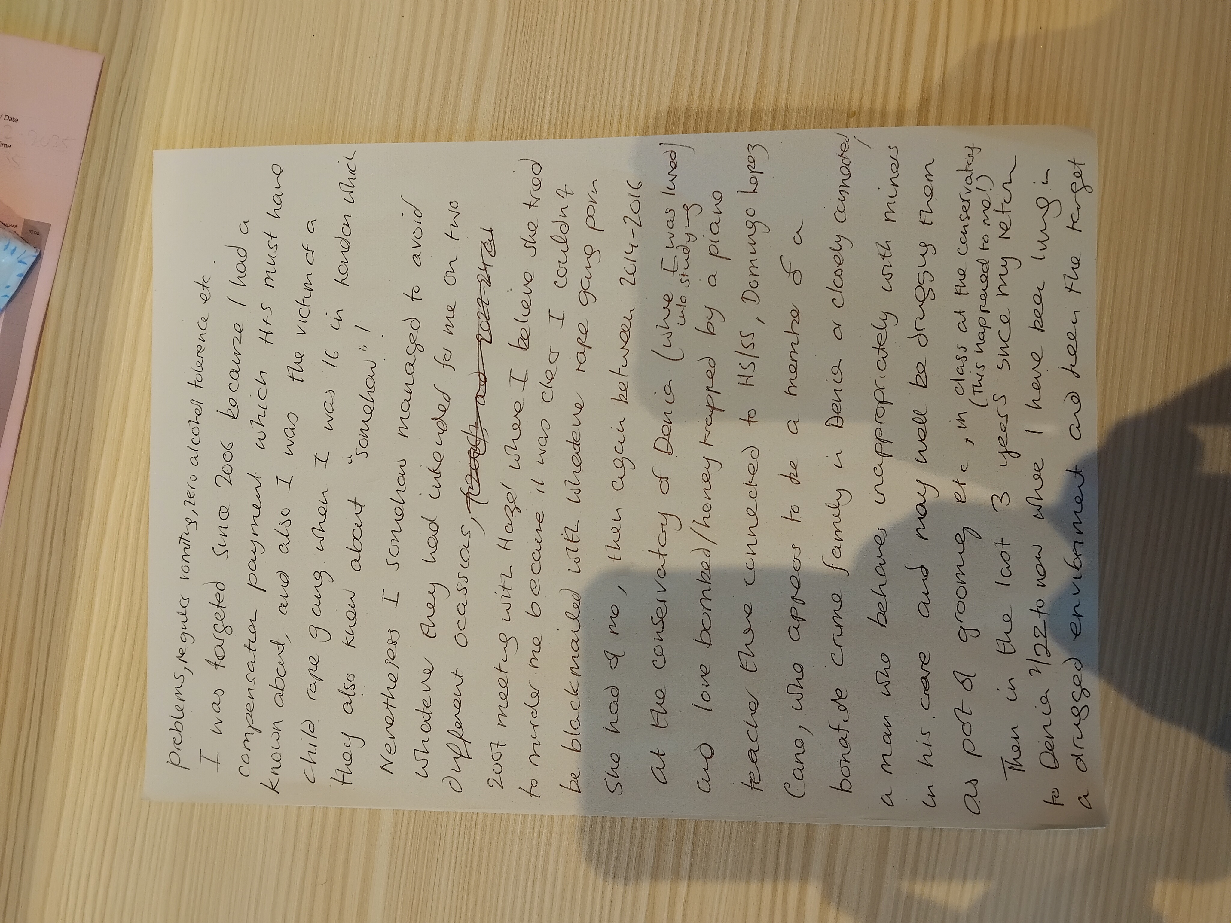Page 1 back