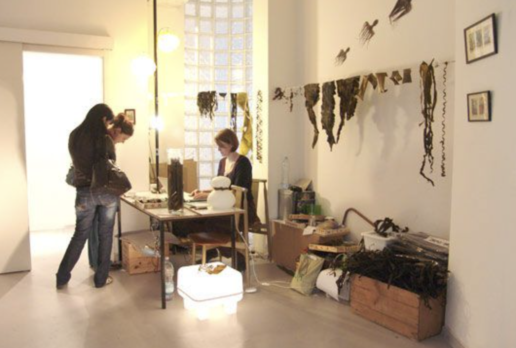 Ana at Lohmann's studio