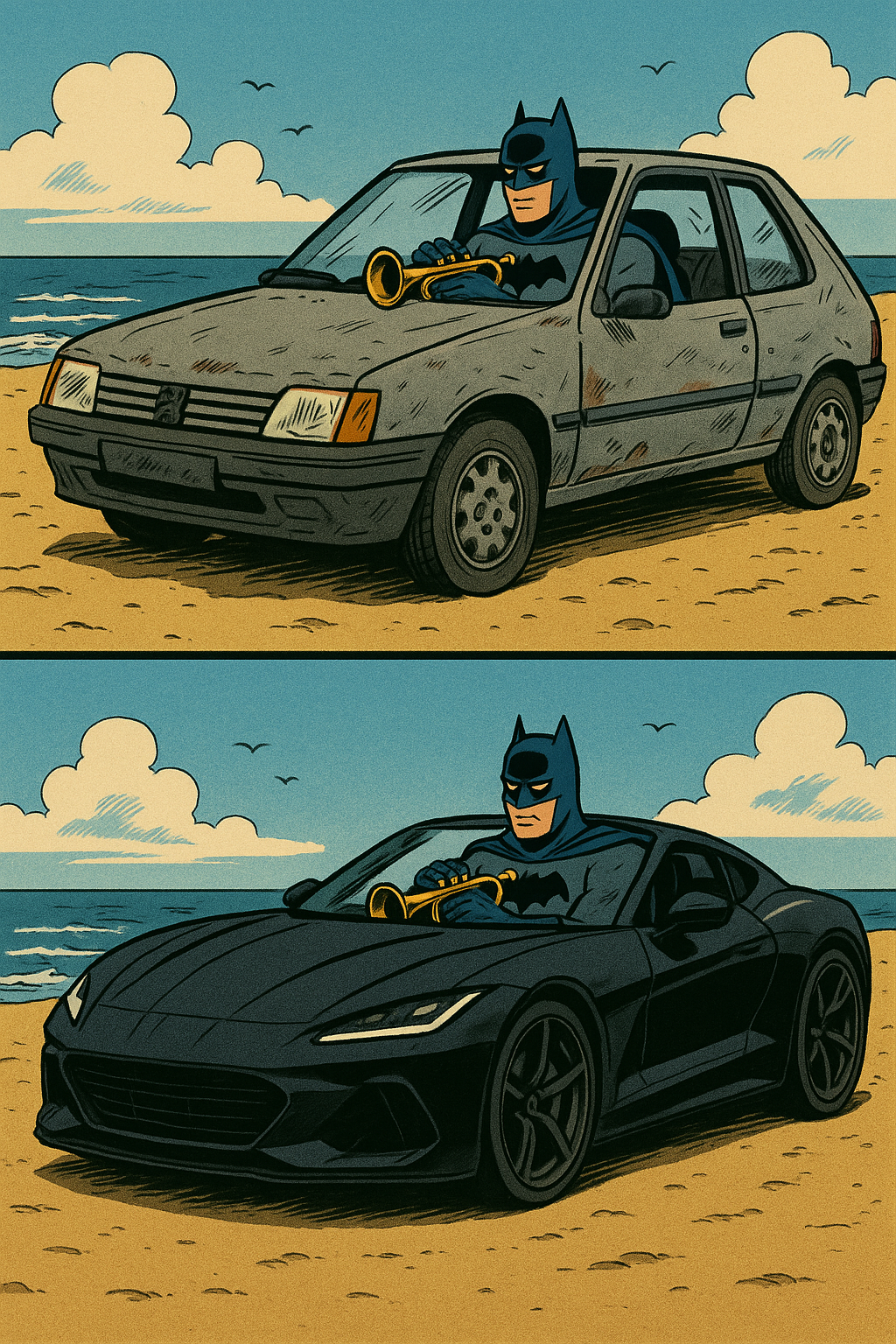 Before after Batman