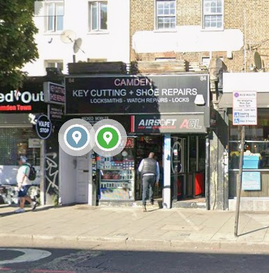 Camden mobile phone shop