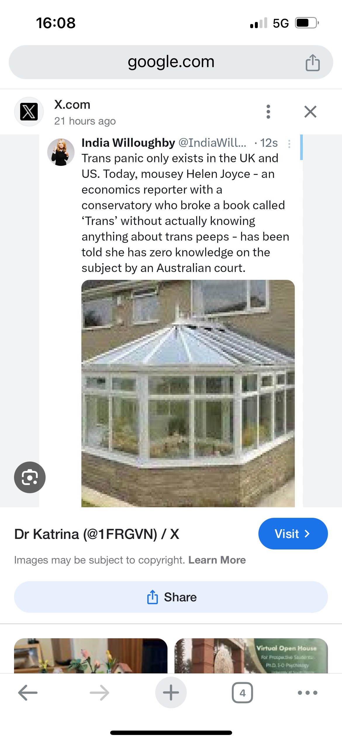 owns conservatory