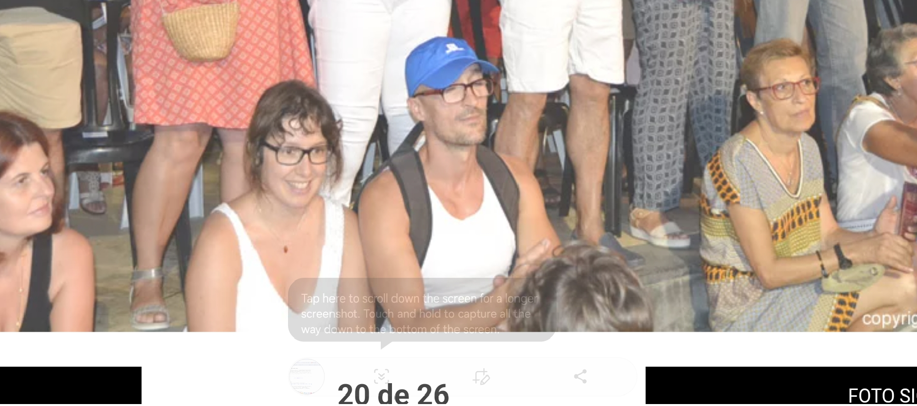Domingo and a targeted woman on holiday