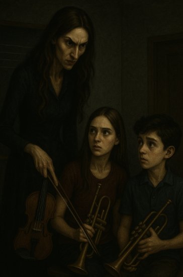 Evil violin teacher