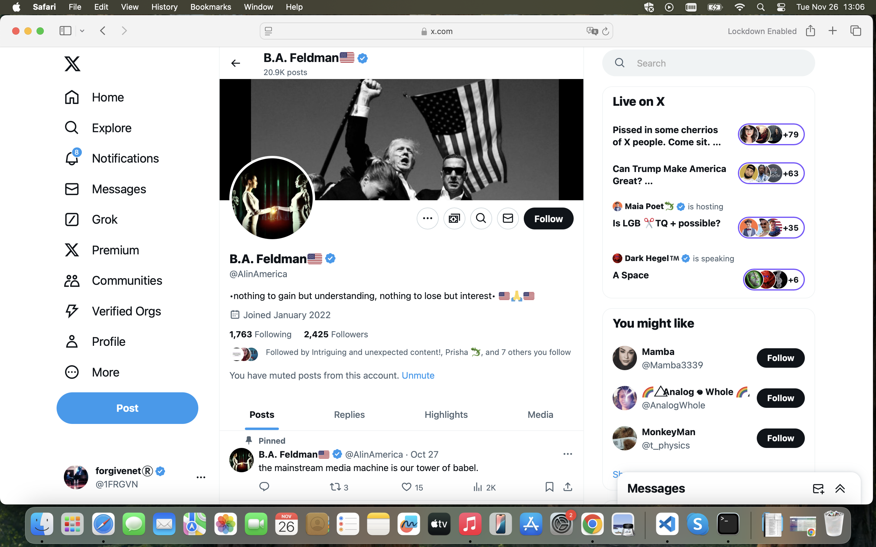 ba feldman account