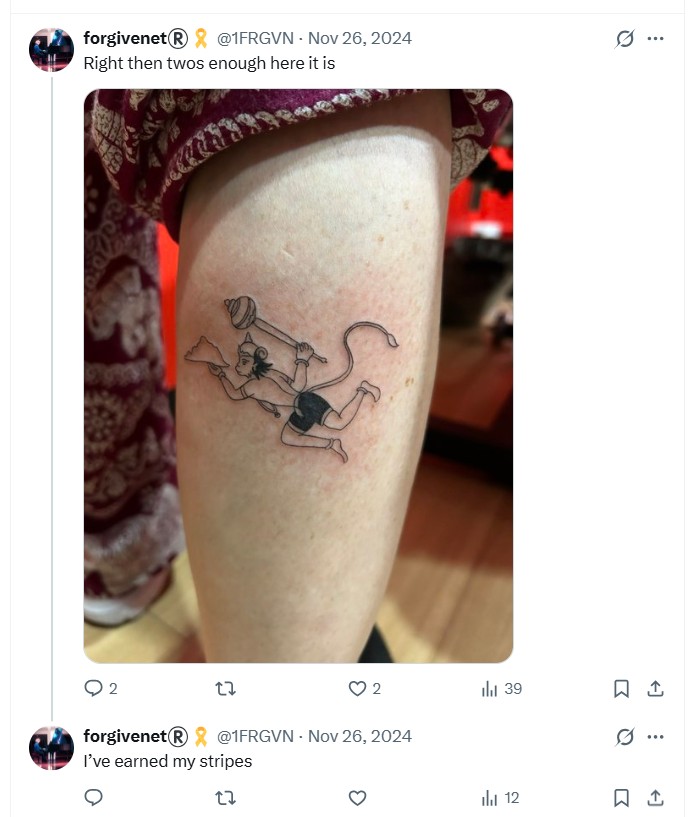 Hanuman tattoo