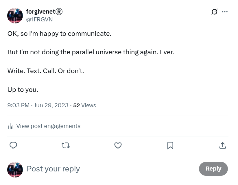 Happy to communicate