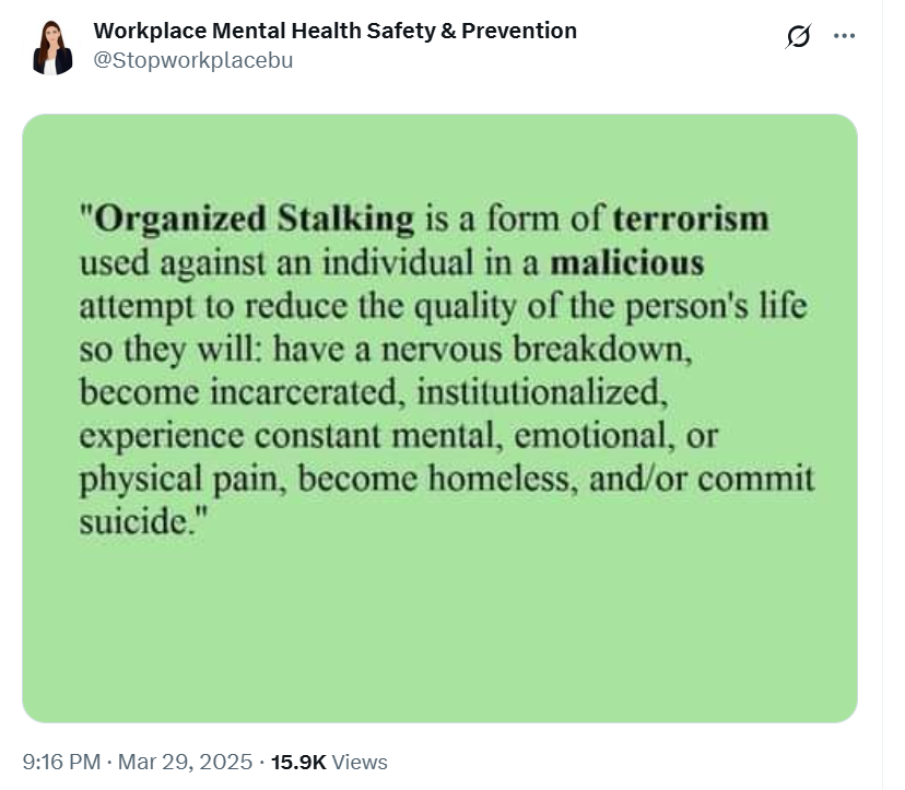 Organized stalking