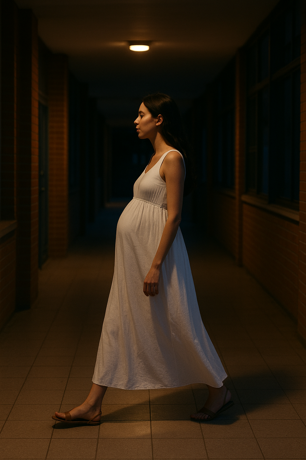 Ana looks pregnant