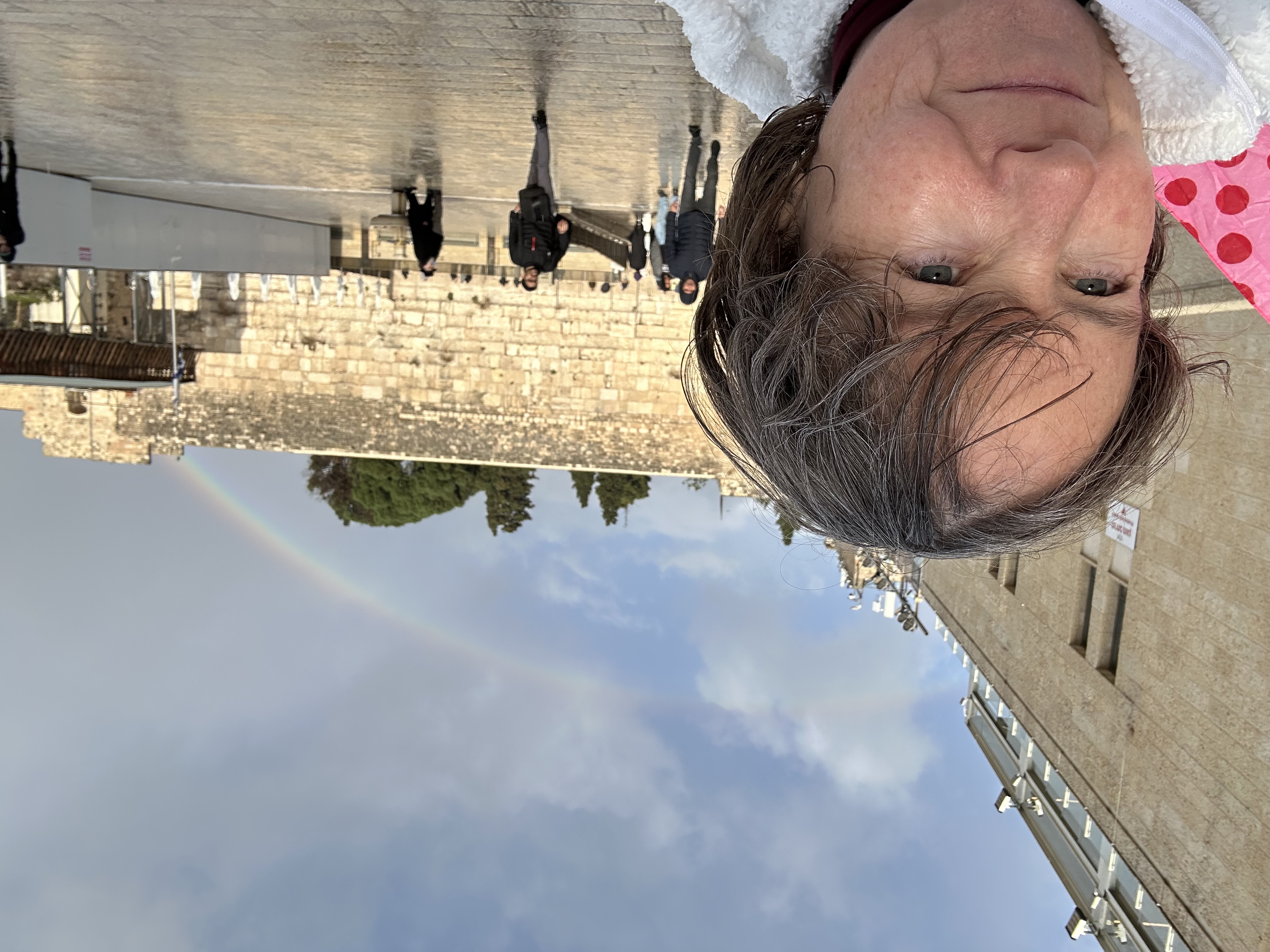 Rainbow at the wall