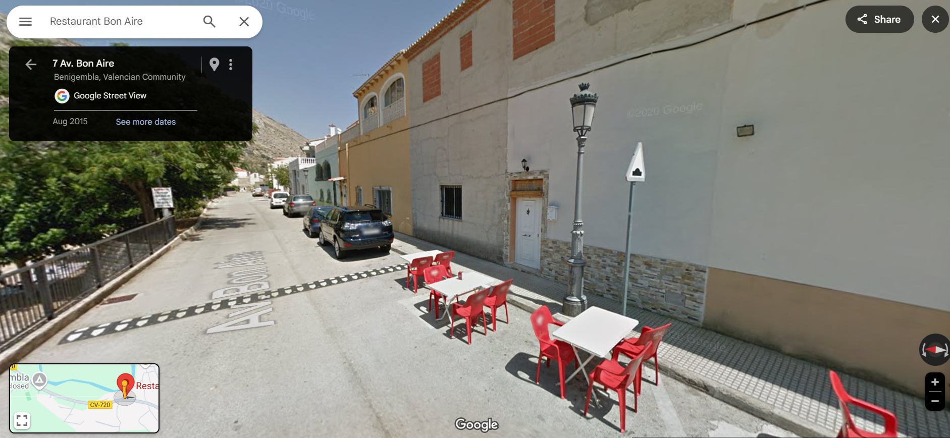 Bon Aire restaurant in Benijembla