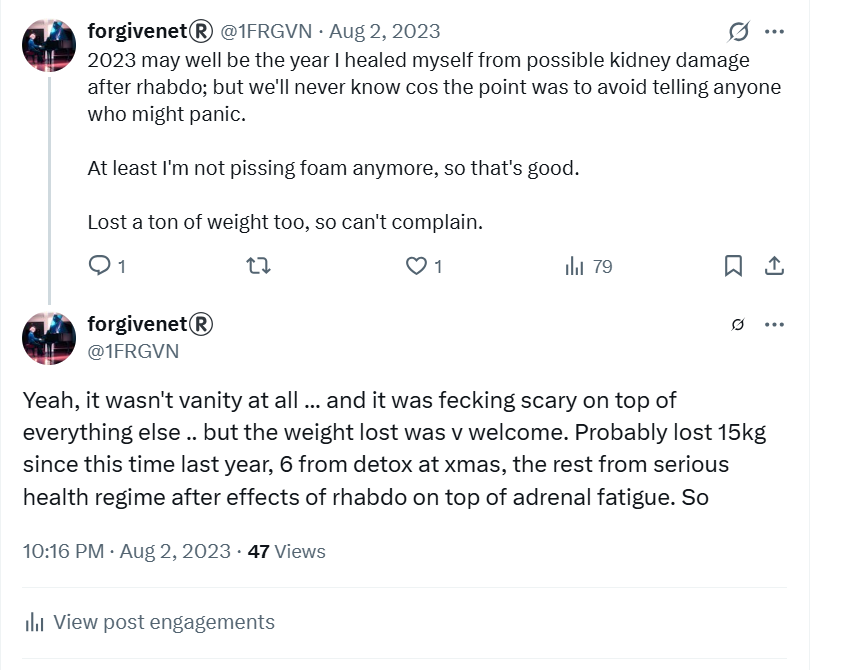 Rhabdo tweet