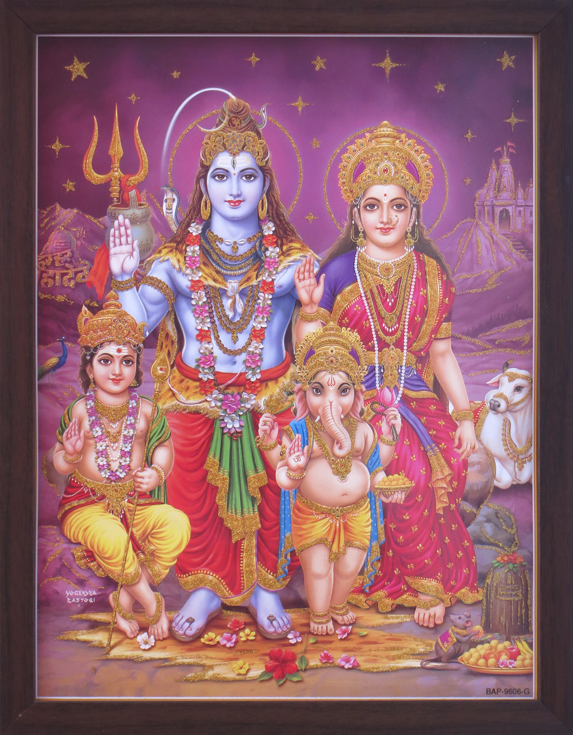 The holy family blessing in Hinduism