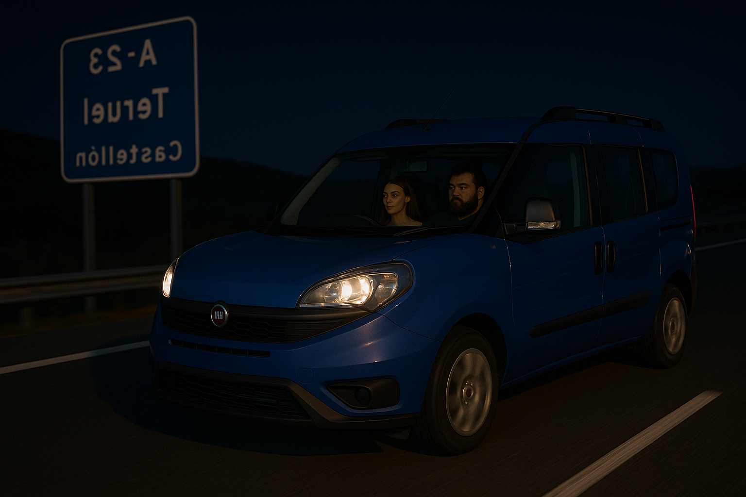 Blue car again
