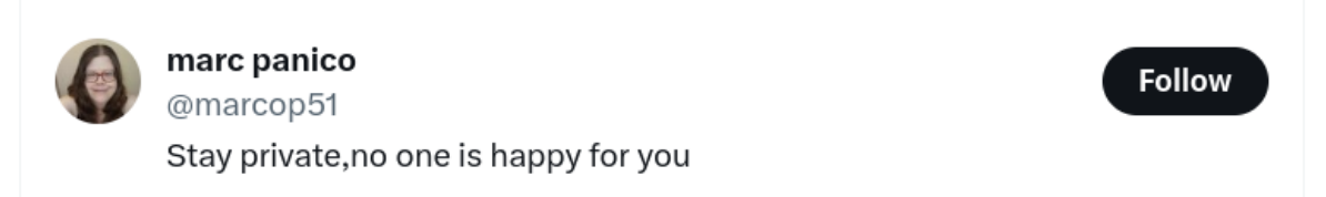 Threatening account