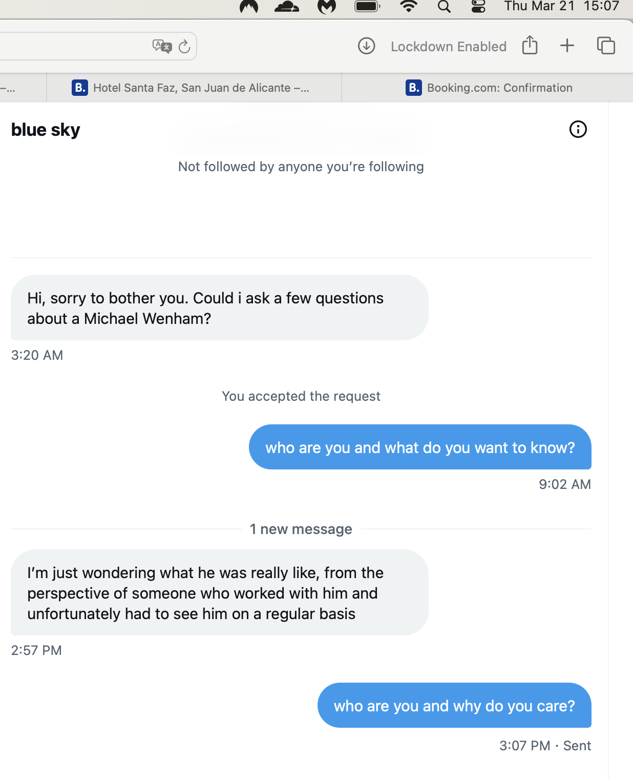 Threats Mike Wenham