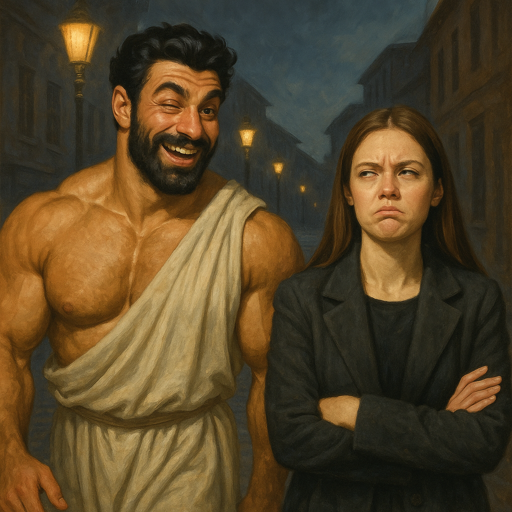 Twitchy bodybuilder