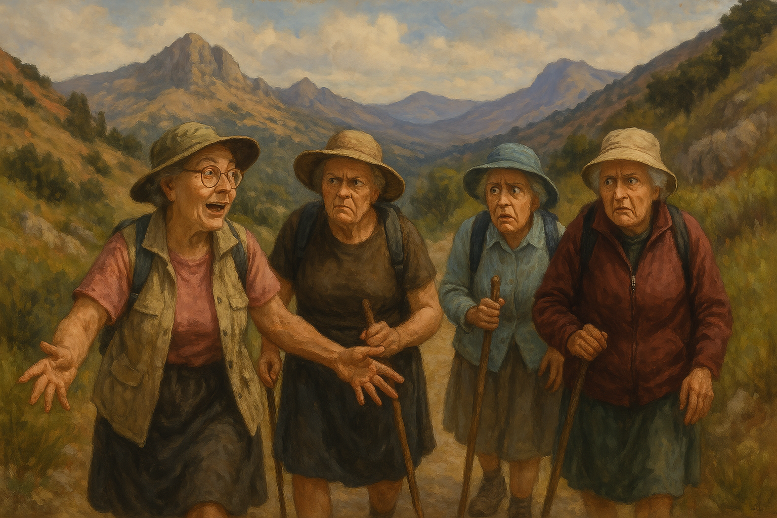 Walking with the English ladies