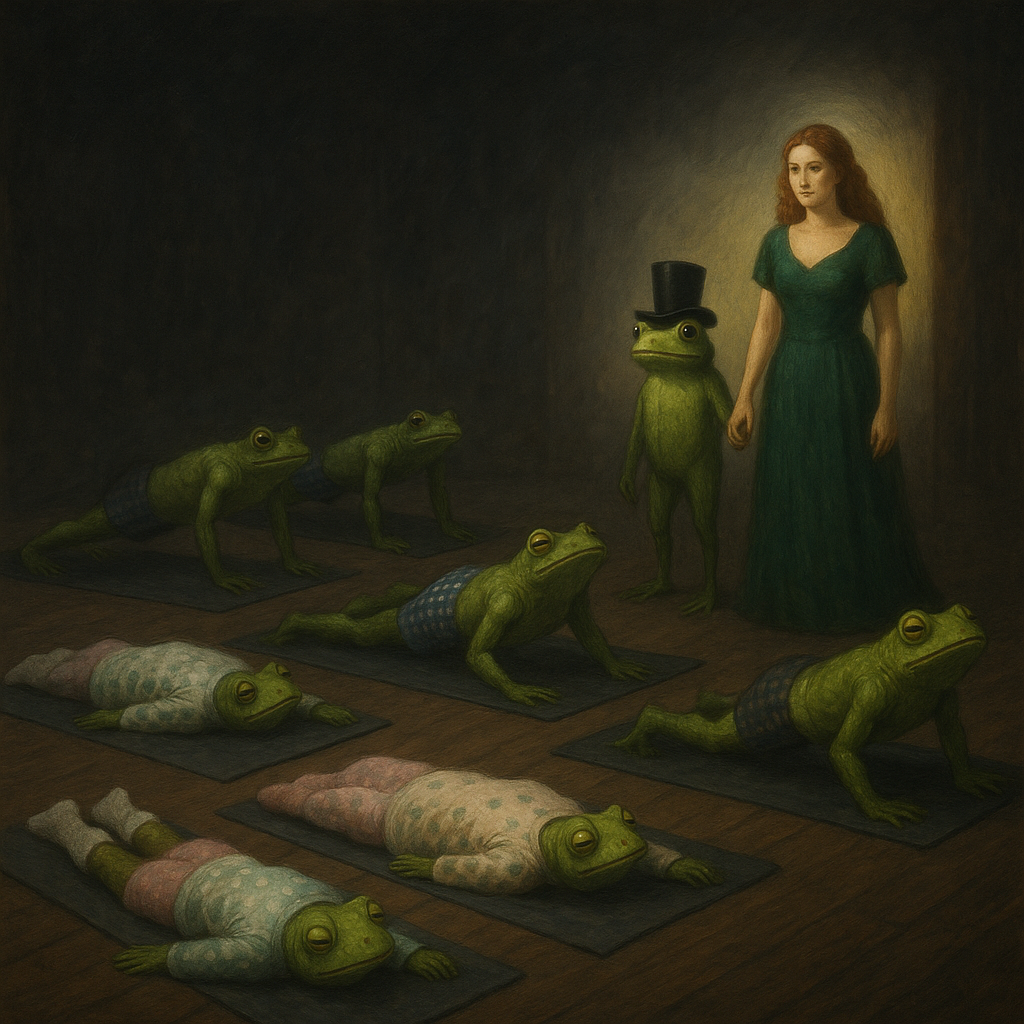 Froggies at yoga