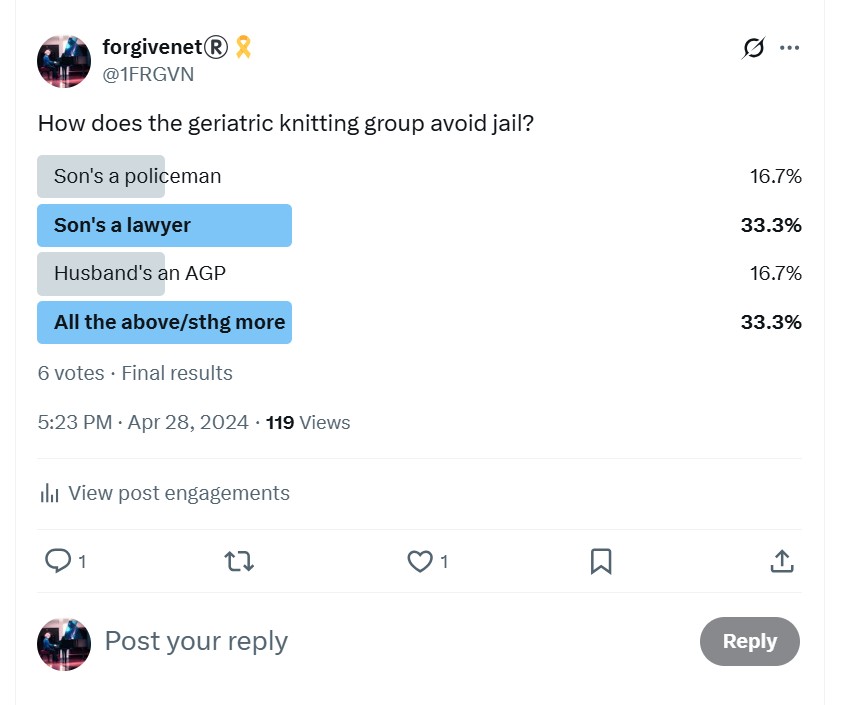Geriatric knitters