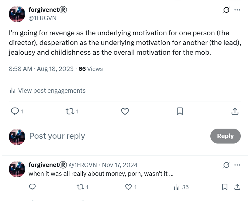 The sedated porn star, now and then, making a whole bunch of people millions, those people expecting her to be murdered and disappear forever, can't always work tho can it