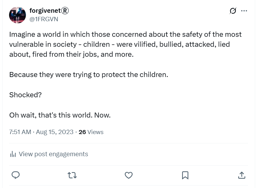 Concerns about child safety