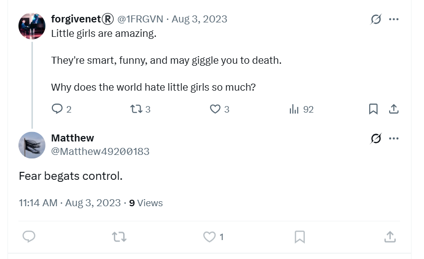 Second post from Matthew