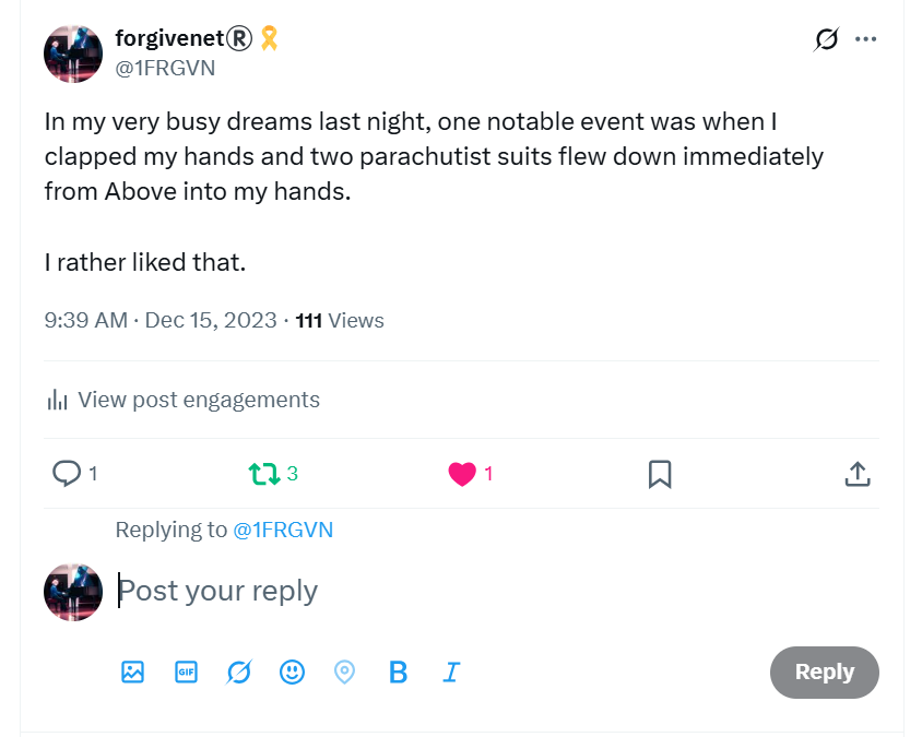 Clapping my hands