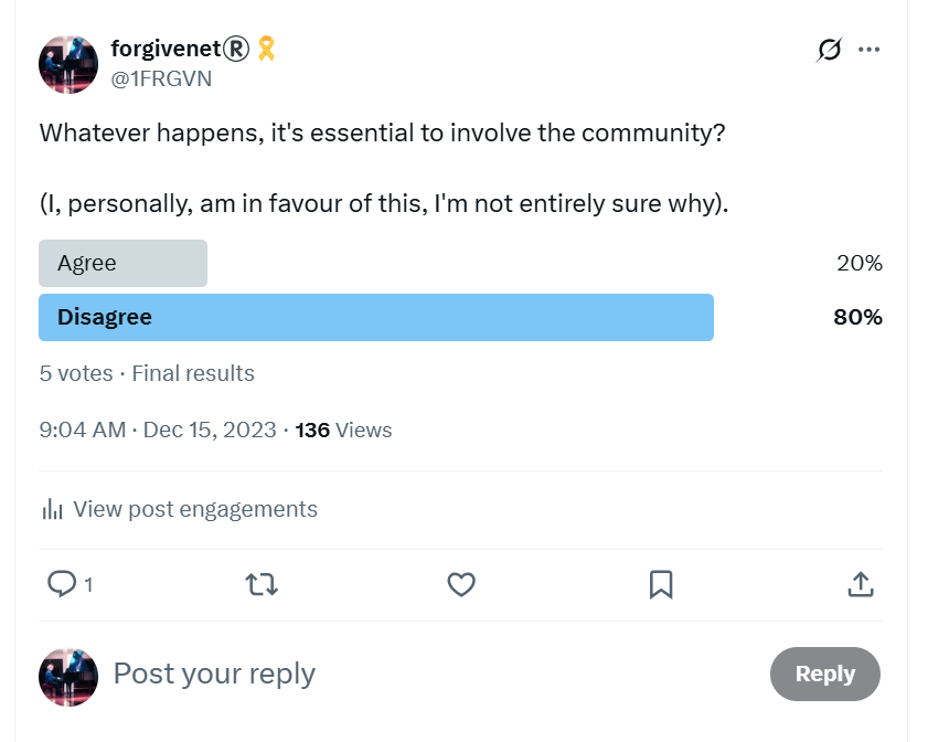 Community involvement