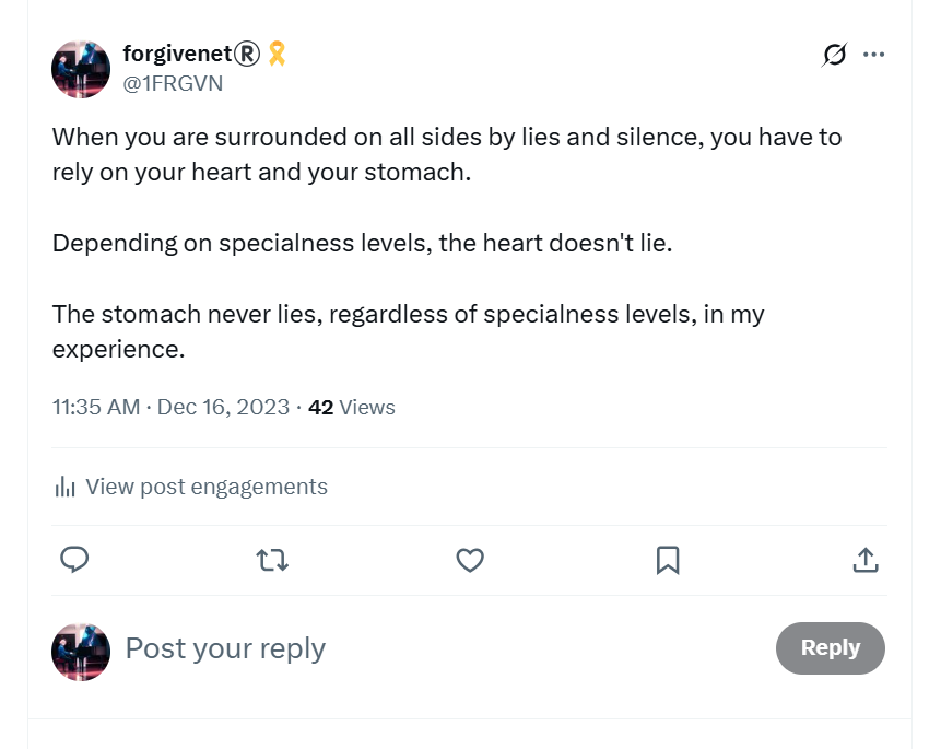 Lies and silence
