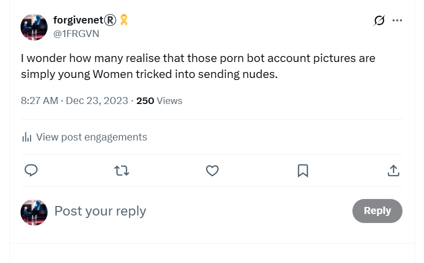 Porn bots or nudes