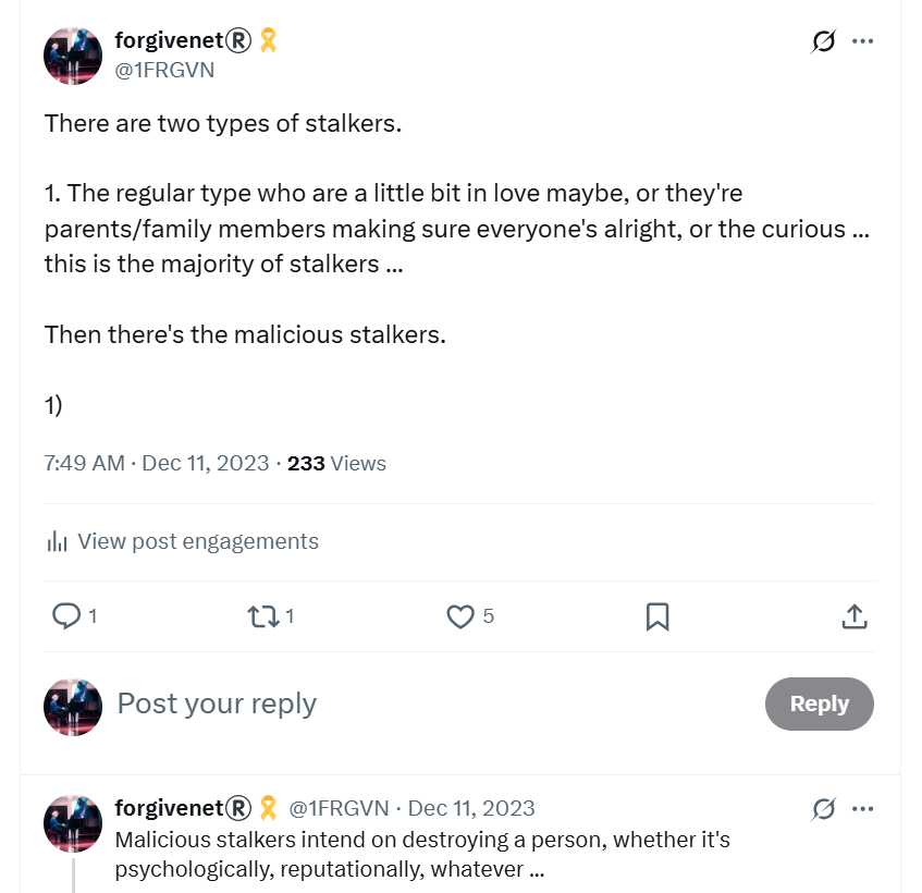 Stalker types
