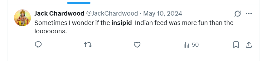 Prefer the insipid Indians
