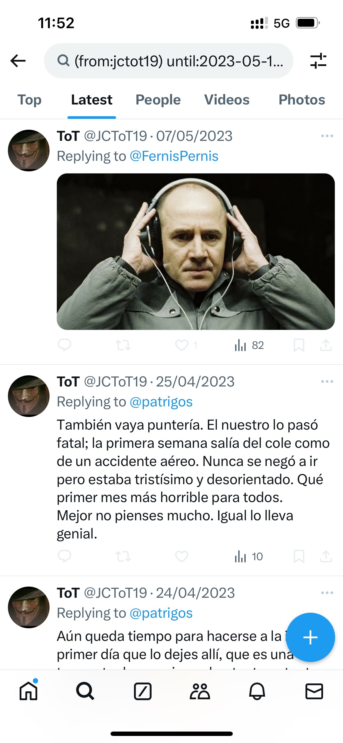 Man with headphones