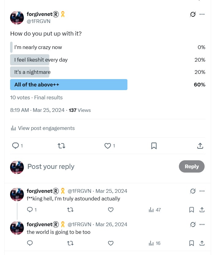 How do you put up with it