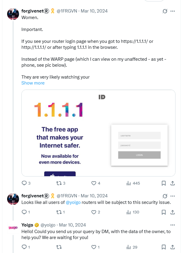 Yoigo router