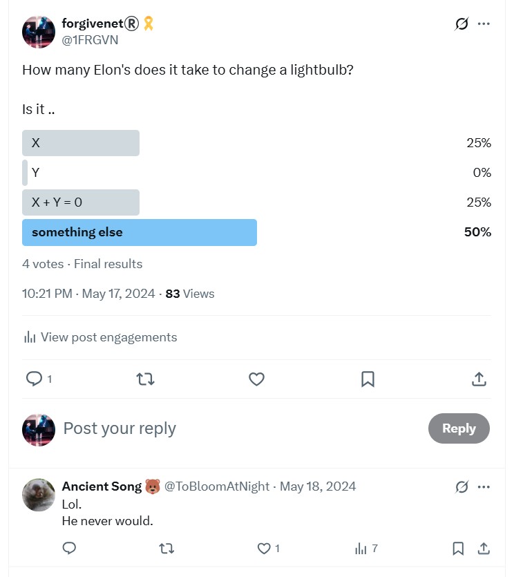 Elon's lightbulb