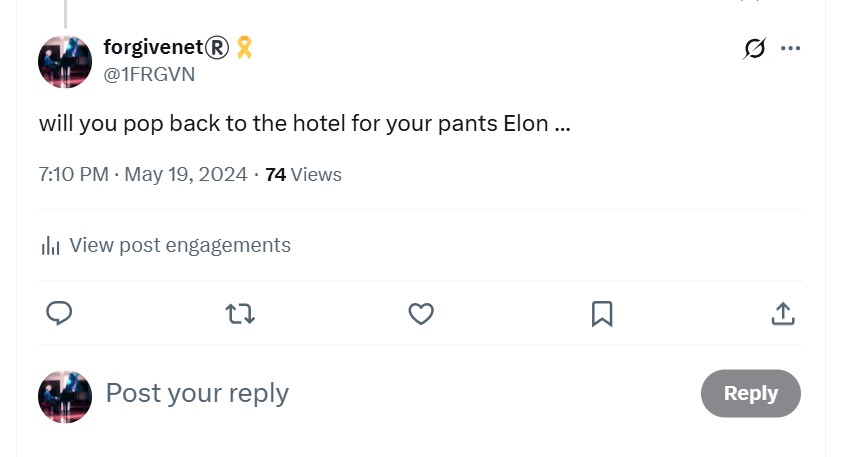 Elon's pants