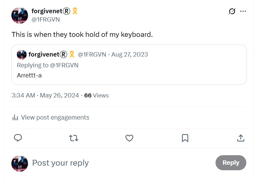 When they took over my keyboard
