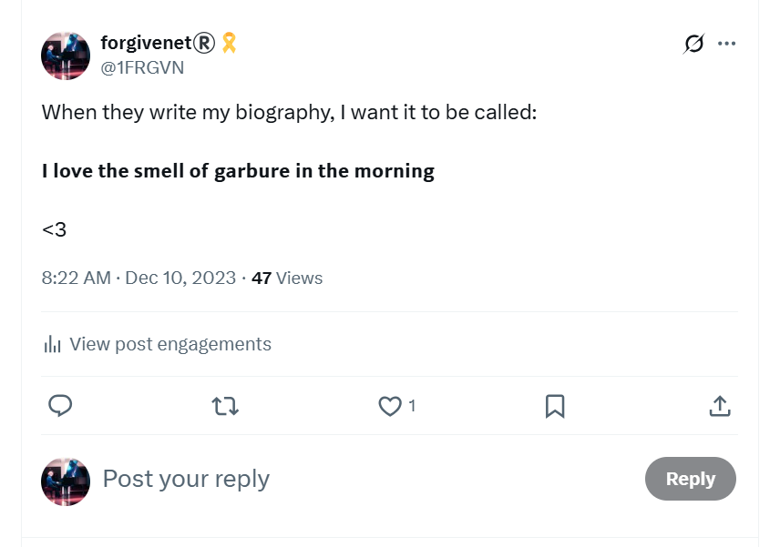 Biography title