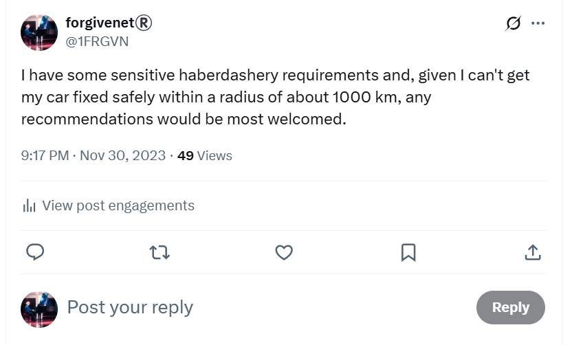 Haberdashery