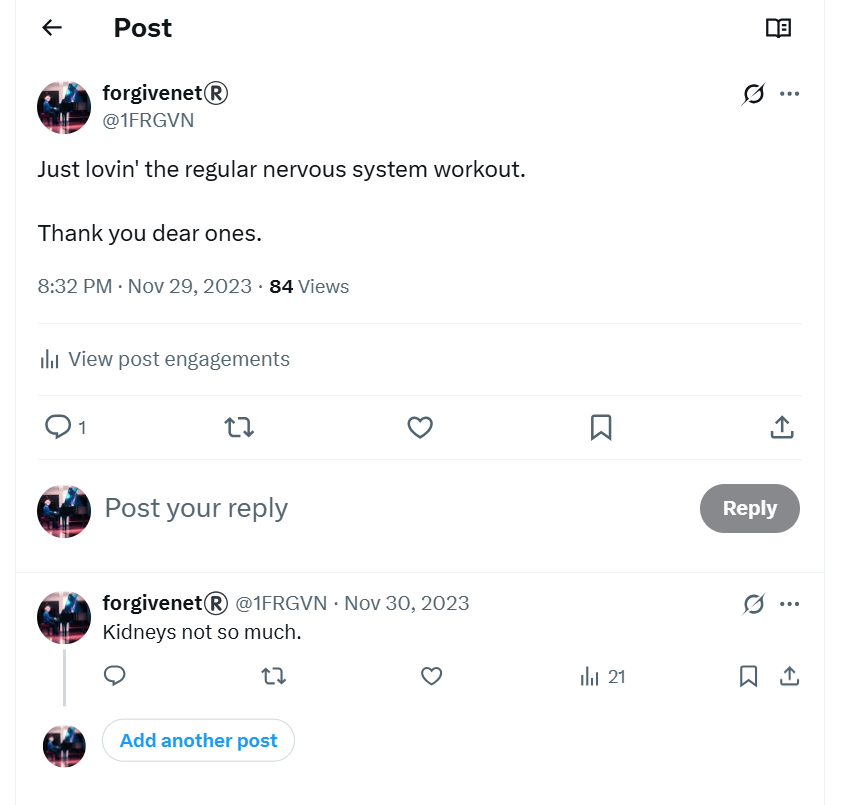 Nervous system workout