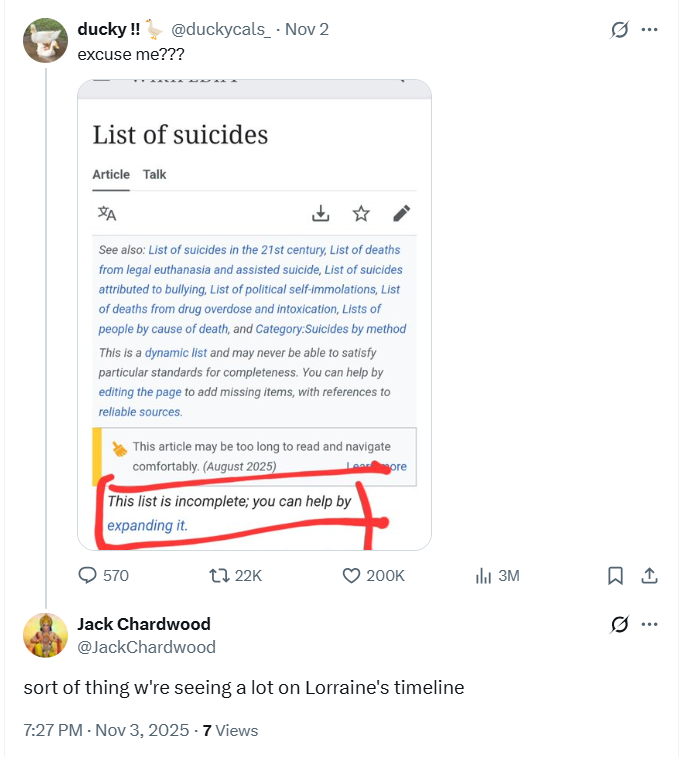 Suicide content