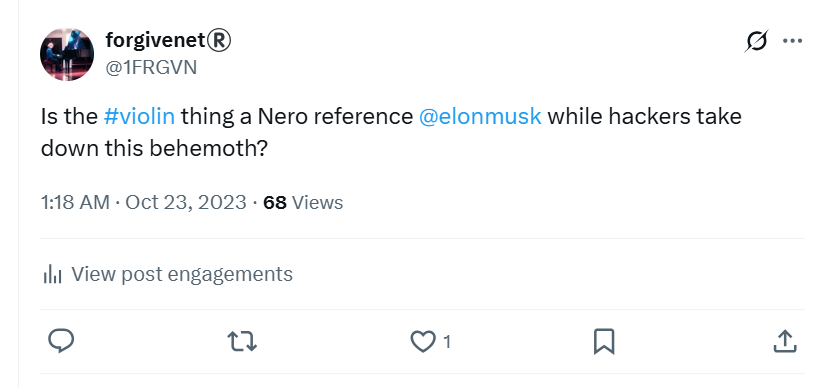 Elon's violinist