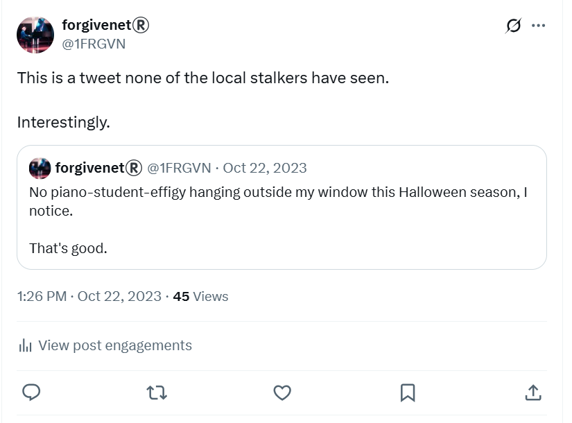 Curious lack of activity