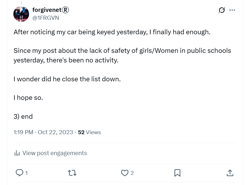 Car keyed