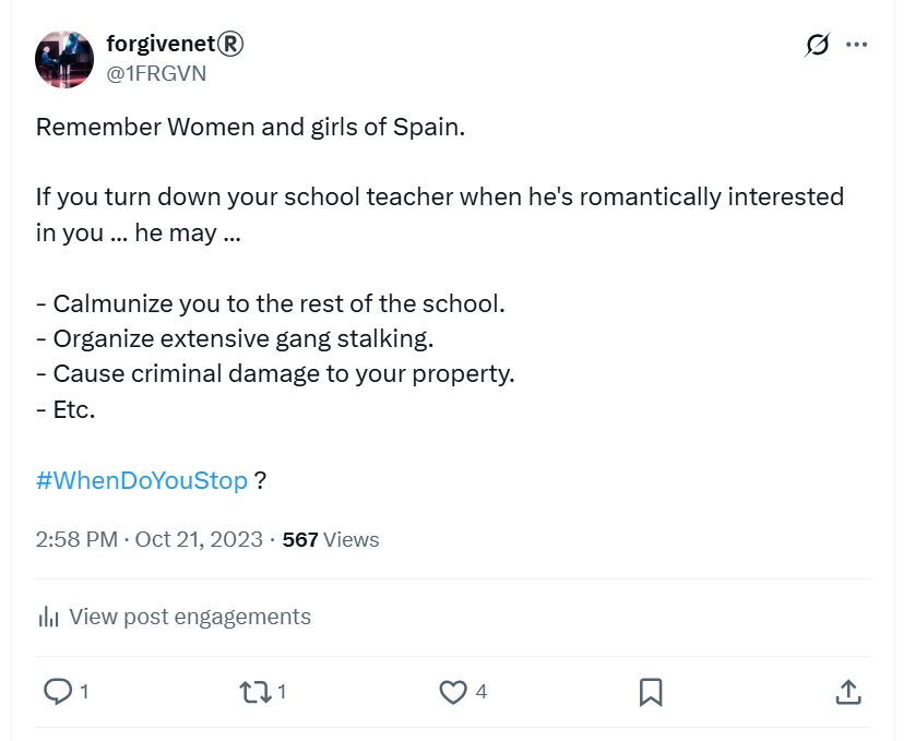 Turning down a teacher