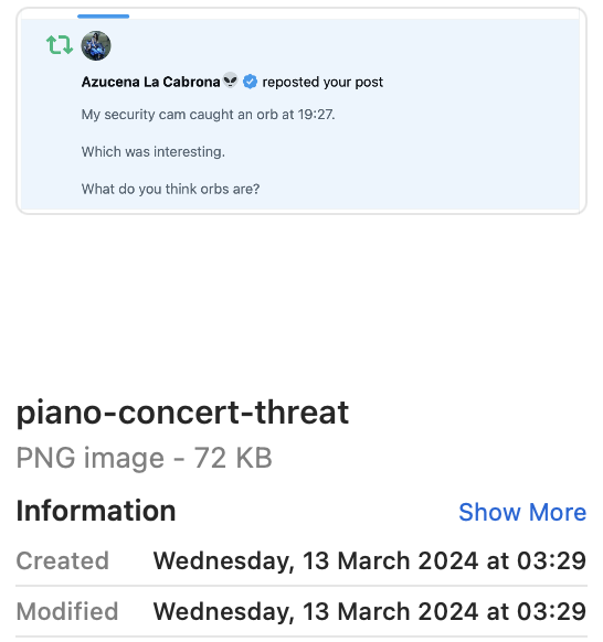 Security cam threats