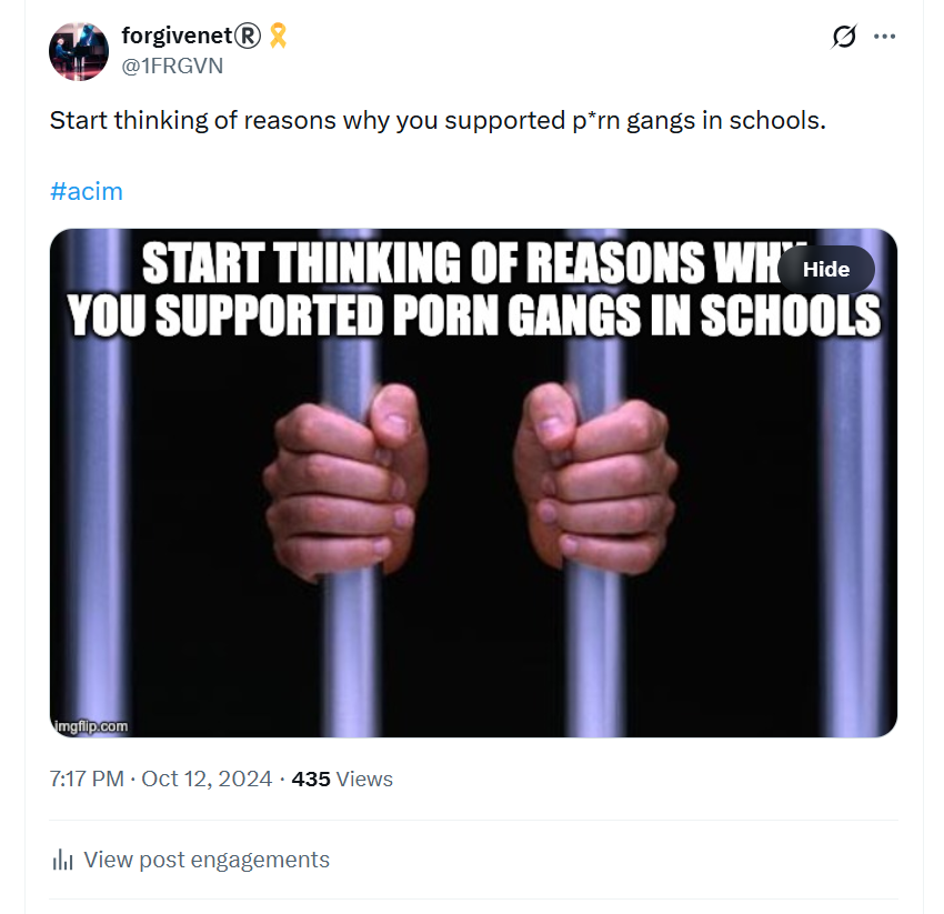 Porn gangs in schools