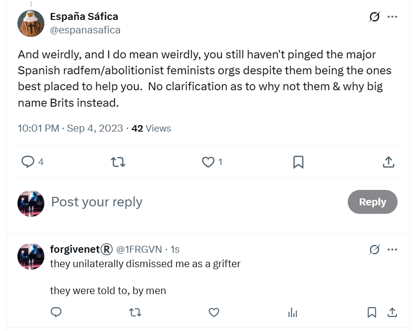 Contacting feminist organizations in Spain