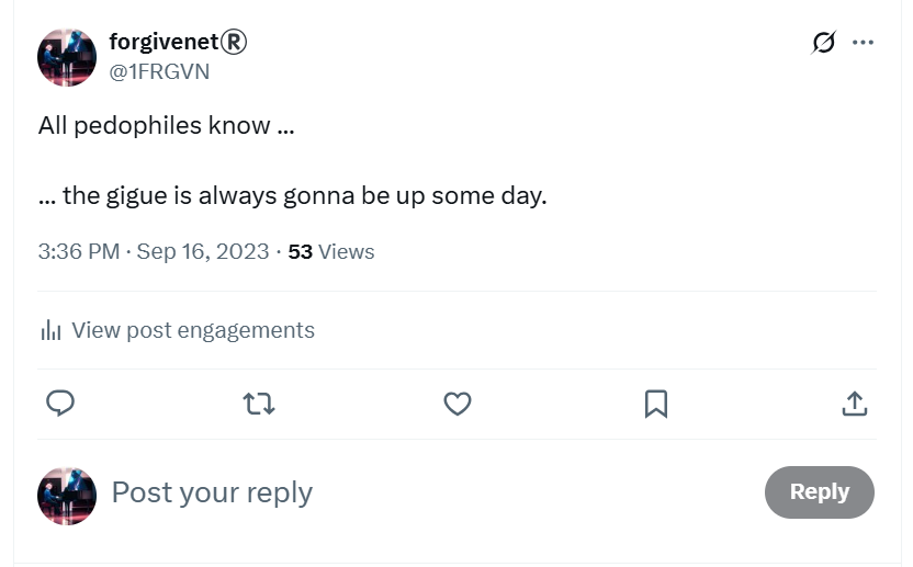 Pedo's a message to them